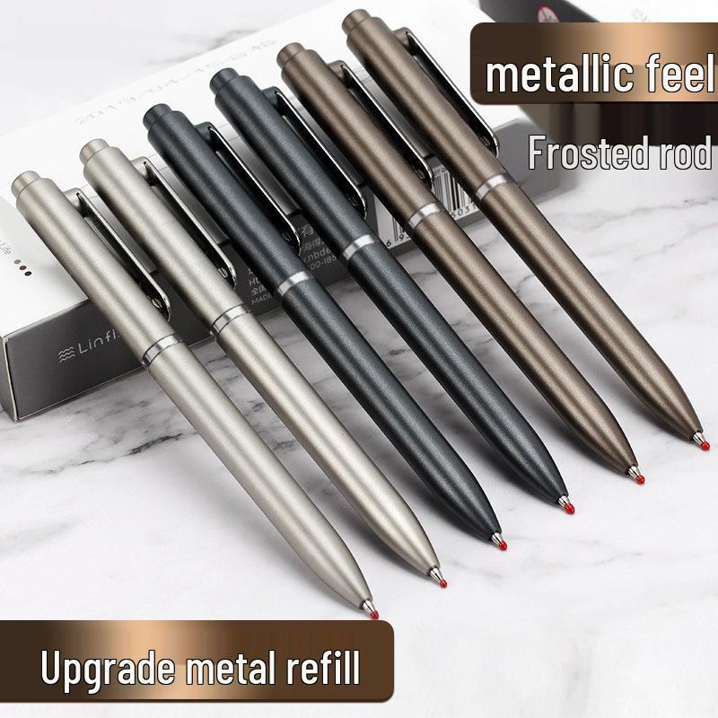 Personalisierbarer schwarzer Kugelschreiber mit Logo für die Geschäftsförderung