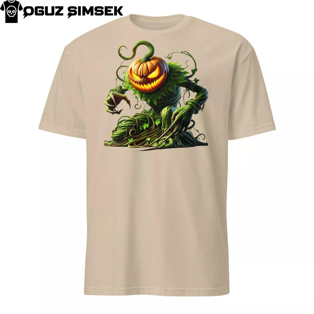 Pumpkin Vine Monster Graphic Unisex Softstyle T-Shirt | S-3XL | Halloween Vibes