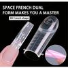 120Pcs Ultra-Thin French Nail Forms 12 Sizes Perfect C-Curve Nail Extension Forms Quick Extension Transparent Nail Dual Forms