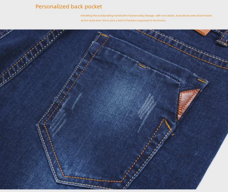 Nové pánské slim fit strečové džíny - Měkký styl s rovnými nohavicemi