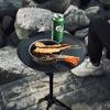 Table ronde de camping, mini table ronde portable pour pique-nique en plein air, pliable, petit brasero, équipement de camping, accessoires