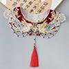 Detachable False Collar Oriental Yunjian Accessory Chinese Bride Aesthetics Tassels for Lady Girl Half Shirt Collar