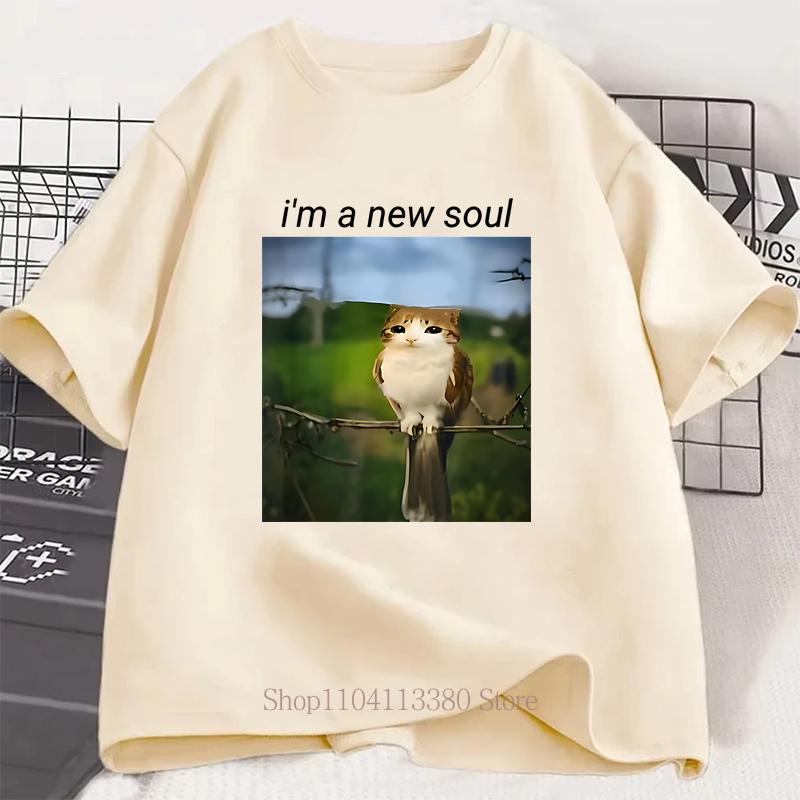 

Women Clothing Tummy Ache Survivor Cat Print T-shirts Summer Casual Fashion Funny Meme Oversized O-Neck Short Sleeve Tops Tees 4XL хакі