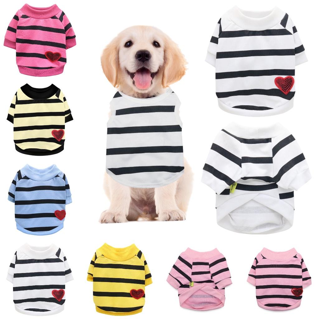 Drooling Dog Lightweight Small Dog Clothes For French Bulldogs And Pugs Casual Style T-shirt For Spring And Summer