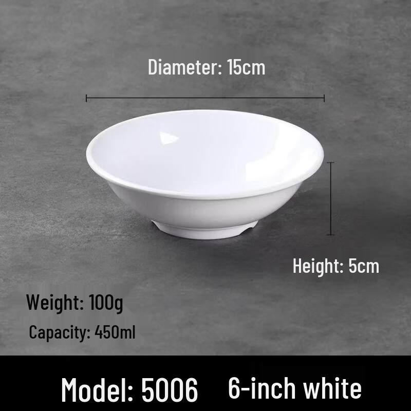 A5 Melamine Heat-Resistant Anti-Rim Soup & Porridge Bowl