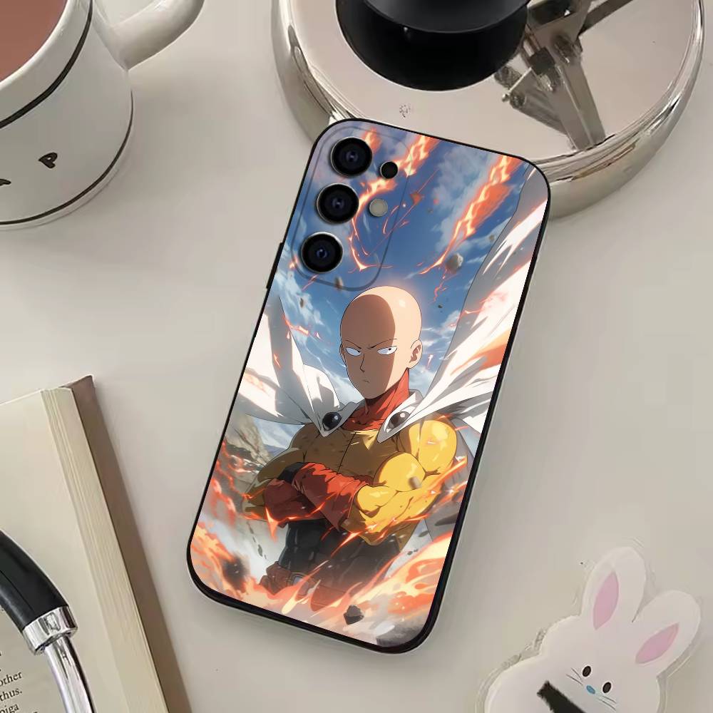 One P-Punch Anime S-Saitama M-Man Phone Case Silicone Soft For Samsung S25,S24,S21,S22,S23,S30,Ultra,S20,Plus,Fe,Lite