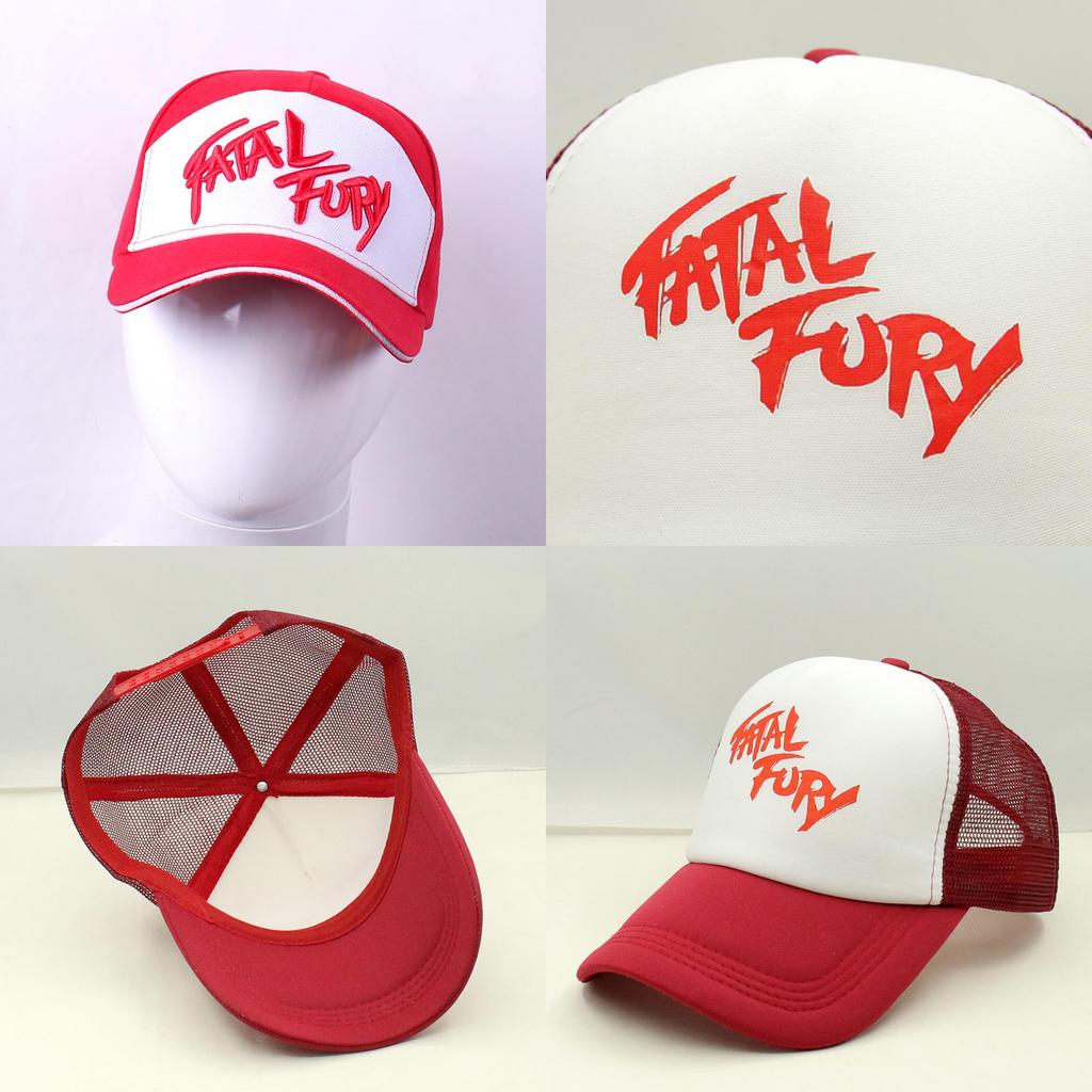 Șapcă cu Vârf de Rață Brodată cu Tematică Fatal Fury Terry Bogard Pentru Ținute Streetwear