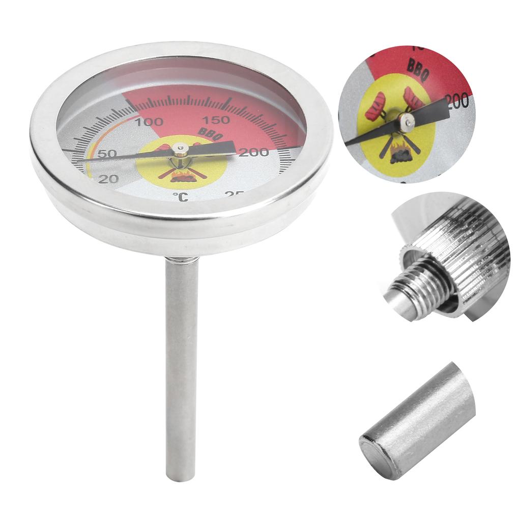 0‑250 celsius Grill Thermometer Stainless Steel Oven Pointer Thermometer Temperature Gauge