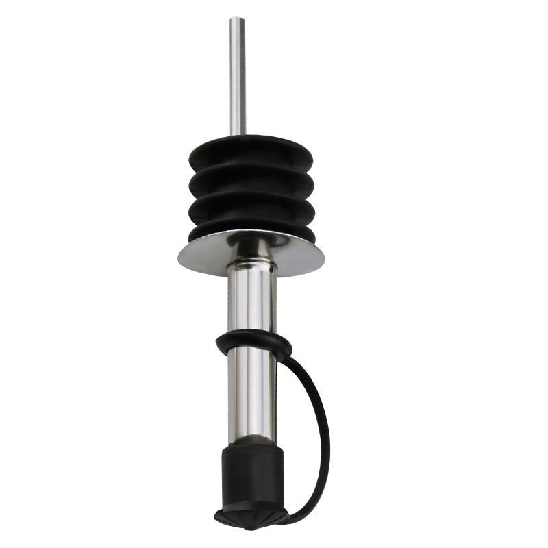 1 Stücke Flaschenverschluss Rotweinausgießer mit Kappe Champagner Öl Flasche Holzstopfen Halten Wein Frisch Schwarzer Deckel Ausgießer Bar Party Supplies