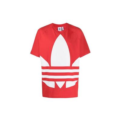 Originals Bg Trefoil T-Shirt Großes Logo Locker Kurzarm T-Shirt Herren Oberteile Rot FM9906
