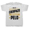This Great Body Who Needs Hair Funny Men's T Shirt with Spanish Text Camiseta 100% Cotton Novelty Short Sleeve Humor Tshirt