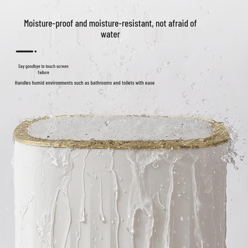 Jieanhui Automatic Smart Sensor Trash Can with Lid - Waterproof for Kitchen, Bathroom, or Living Room