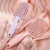Large Bend Comb Fluffy High Skull Top Comb for Women's Special Mosquito Coil Comb Shape Airbag Ribs Hollow Comb