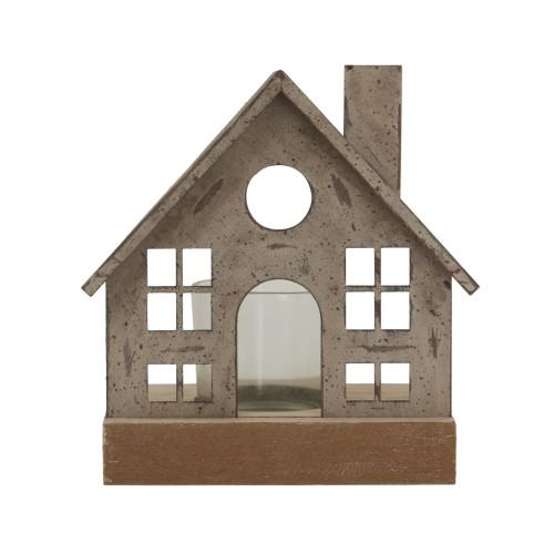 Hill Interiors Metal House Christmas Tealight Holder