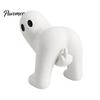 Funny Secret Santa Presents Middle Finger Ghost Figurine, Novelty White Statue, Spooky Weird Statue with Humor Halloween Tabletop Ornament for Mantel,