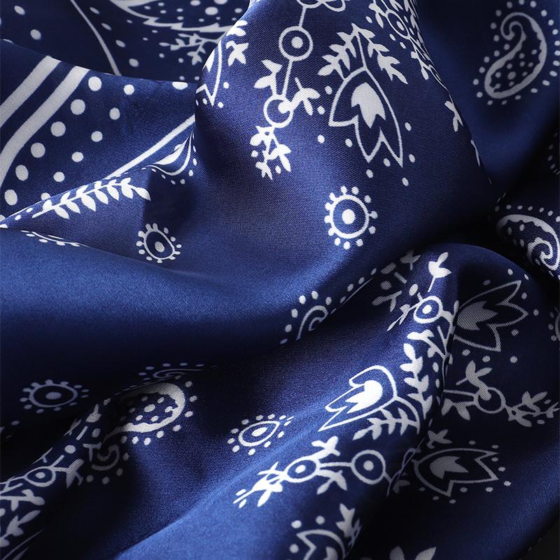 70x70cm Women Scarf Silk Feeling Hair Neck Square Brand Office Bandanna Muffler Waiter Flight Attendants Handkerchief Rings Wrap