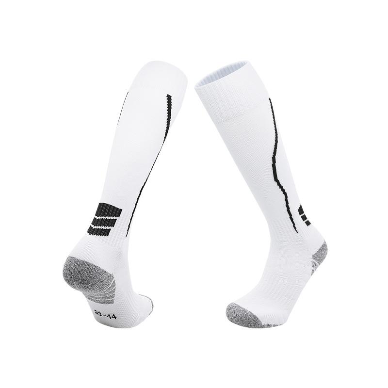 Professional Football Socks Actual Combat Stockings Training Socks Non-Slip Breathable Towel Bottom High Tube Solid Color Fencing Socks