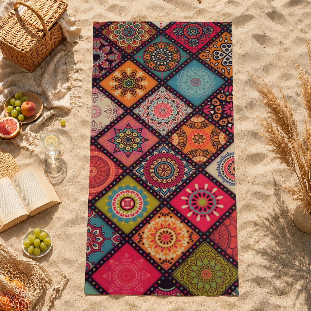 art B-Beach p-patterns Towel Towel Beach face towel Quick Dry Soft Sand Resistant for Pool  Gift for Travel Gym Shower sports