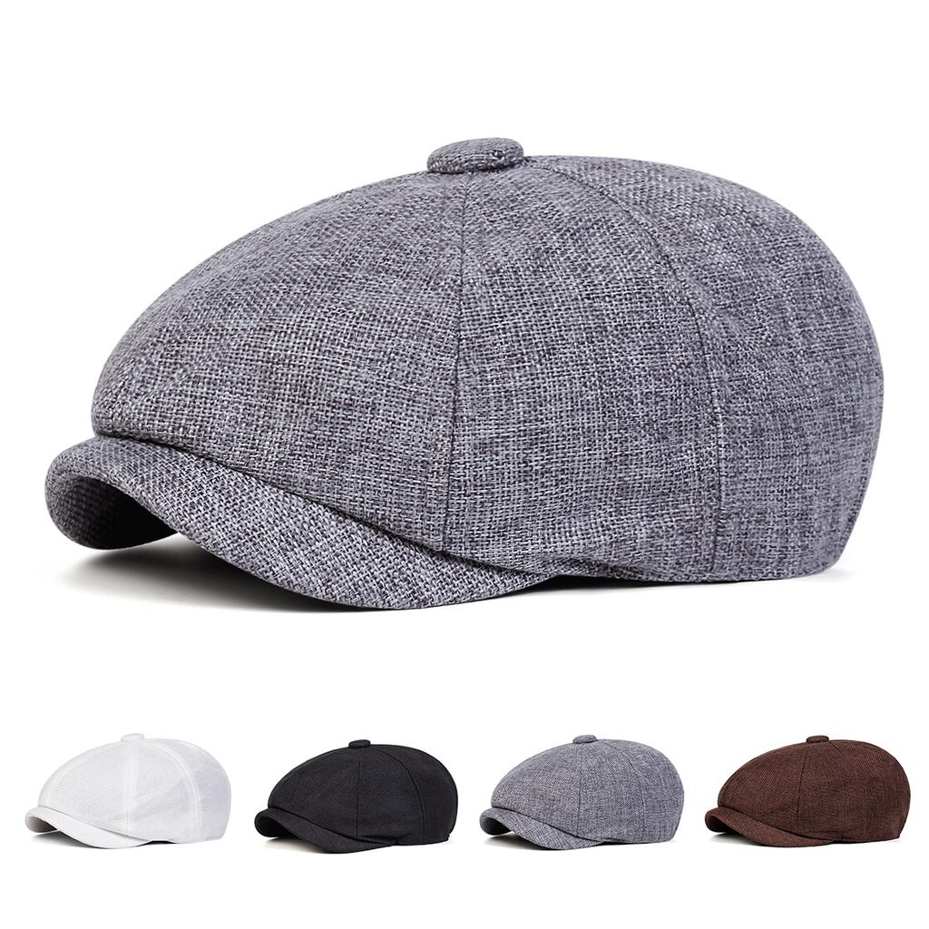 Children Solid Color Casual Newsboy Caps British Painters Hats Spring Autumn Octagonal Cap Hip Hop Berets For Boys