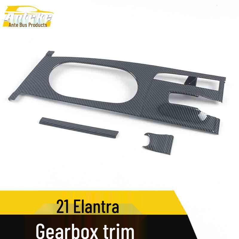 2021 Elantra Gear Shift Frame & Electroplated Center Console Cup Holder Panel