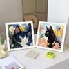 High-End Diamond Painting Diy Van Gogh Starry Sky Cat Creative Handmade Toy Table Decoration Diamond Painting With Frame