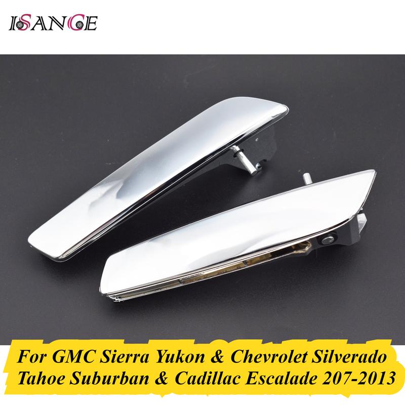 2 Pcs / 4 Pcs Chrome Ide Door Handle Front Rear For GMC Sierra Yukon & Chevrolet Silverado Tahoe Suburban & Cadillac Escalade