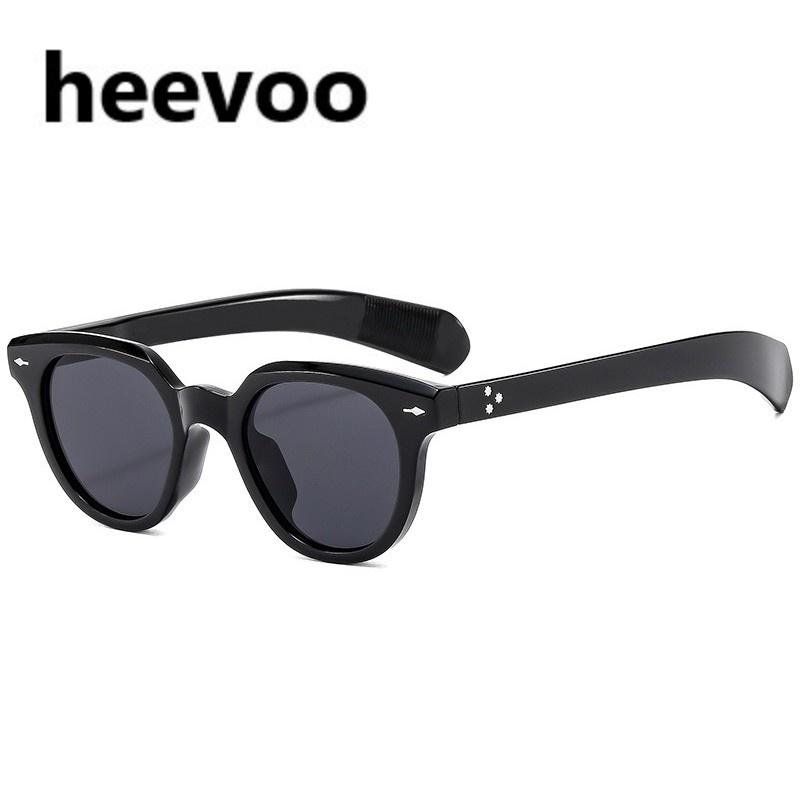 

Новые ретро круглые солнцезащитные очки для женщин и мужчин, защита UV400, винтажные дизайнерские очки, зеленые, коричневые, с заклепками, оттенки 1pcs sunglasses