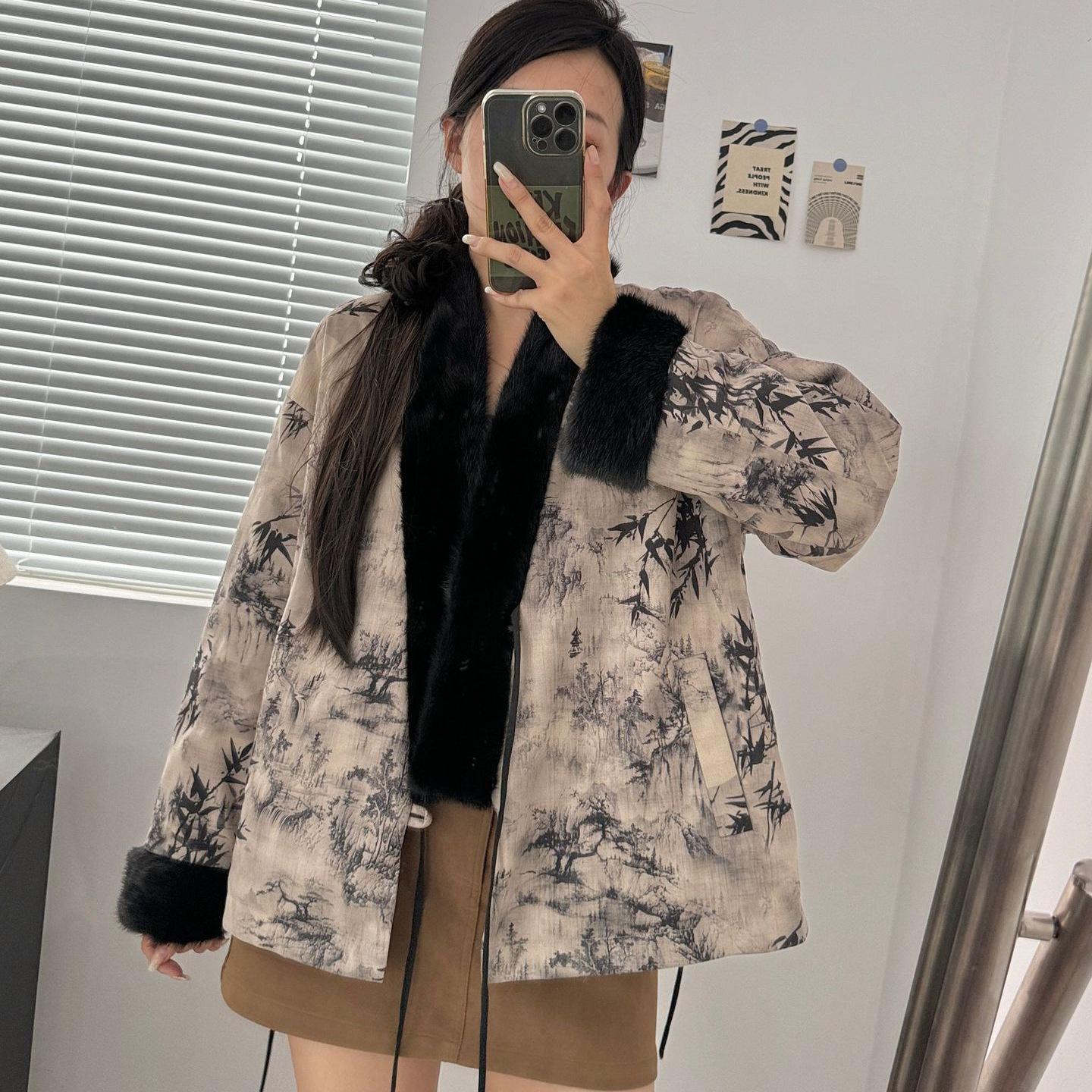 Новая куртка из норки в китайском стиле — фото 3