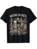 Waiting for Parts Funny Skeleton Mechanic Unisex Couple TShirt Sizes S-5XL