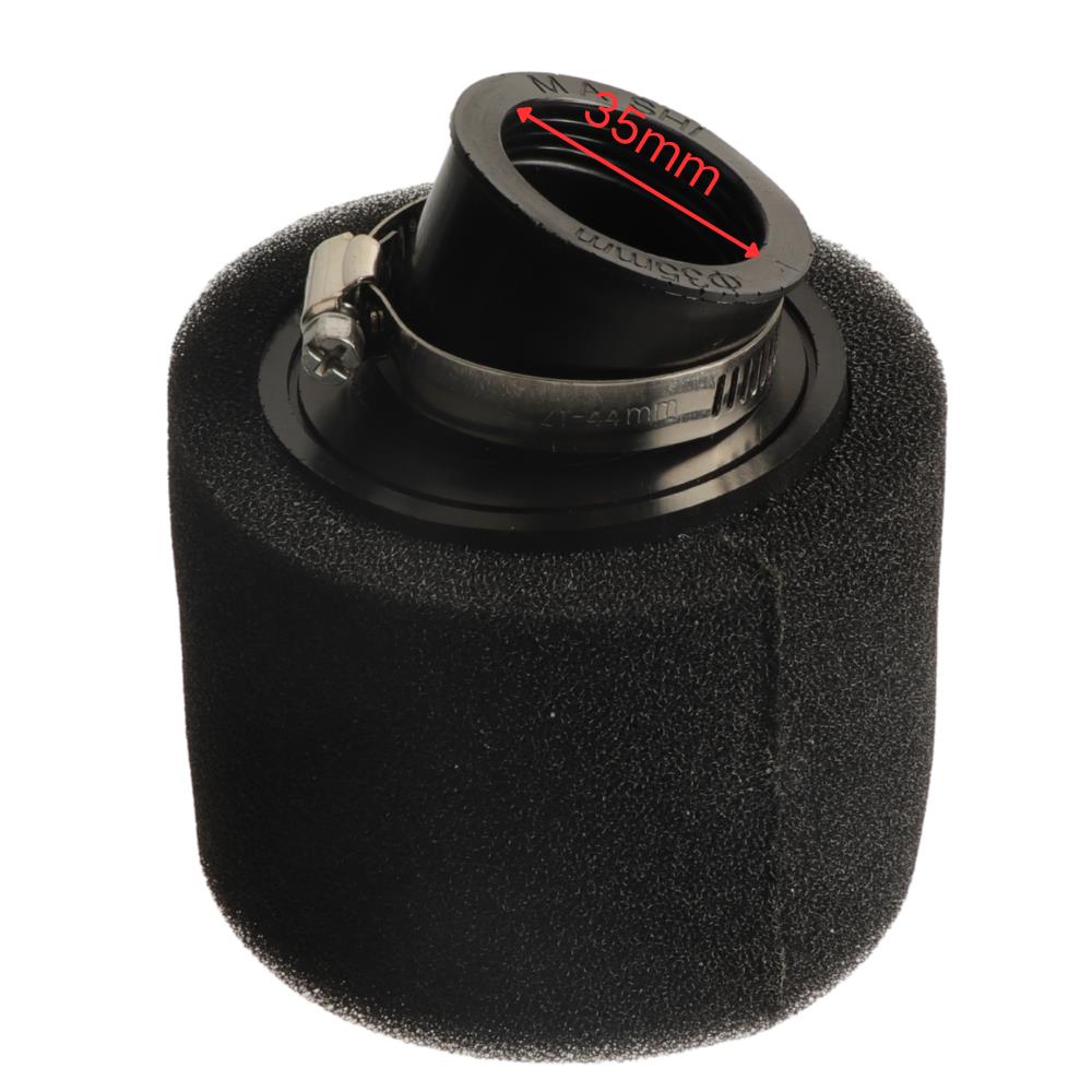1Pc Black/Red Dual Foam Air Filter 35mm 38mm 42mm 45mm 48mm 50mm Universal Cleaner for Moped Scooter Off-road Bike Parts Air Filters 7