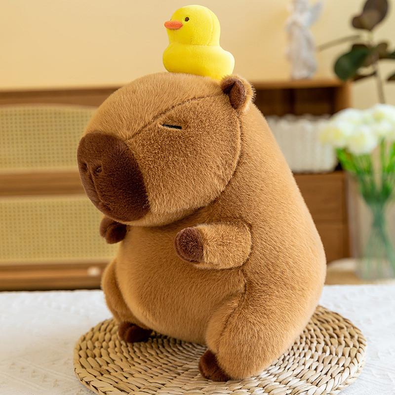 Duck Pull Capybara Duck Plush Toy Cute Cartoon Children Birthday Holiday Gift