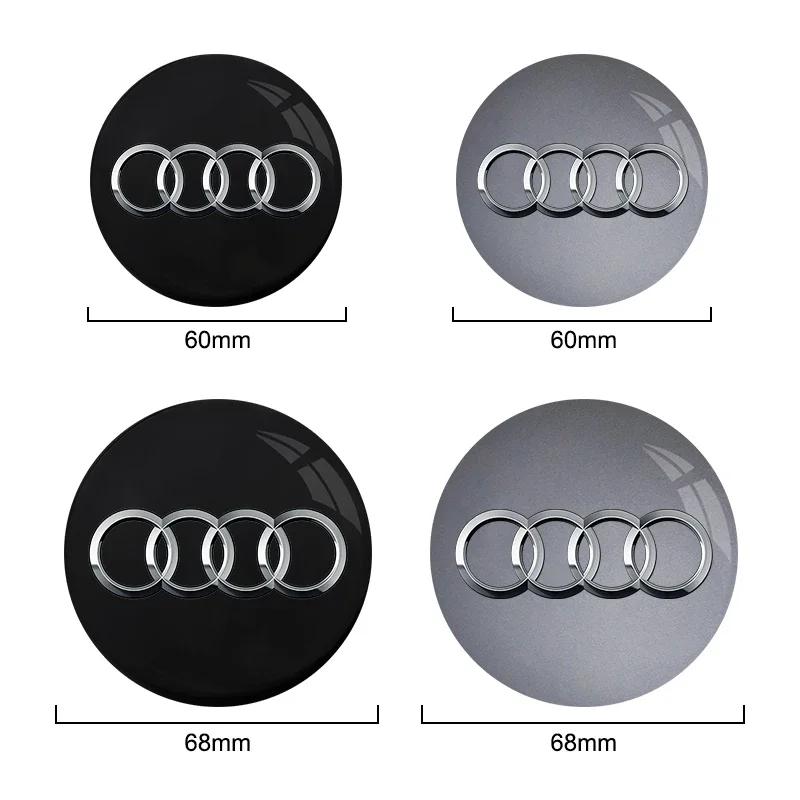 4 Stück 60mm 61mm 68mm 69mm Audi Radkappen Auto Radnabenabdeckungen Für Audi A1 A2 A3 A4 A5 A6 A7 A8 S3 S6 Q3 Q5 Q7 Zubehör