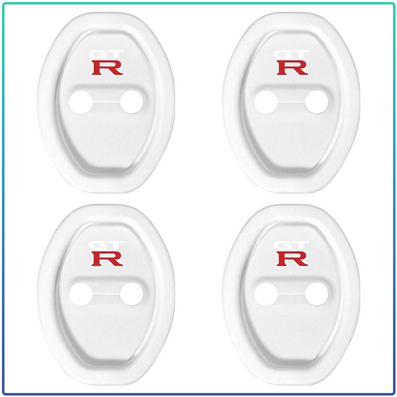 4pcs Silicone Car Door Lock Buckle Protector Cover Accessories For Nissan Nismo Almera Tiida Juke Teana Qashqai 350Z 370Z GTR