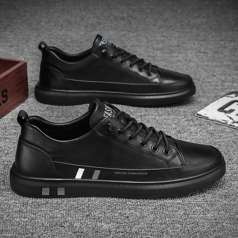 Chef Men's Shoes Work Shoes Men's Kitchen Work Labor Insurance Leather Shoes Black Casual Deodorant Sports Waterproof Non-slip Moisture Shoes