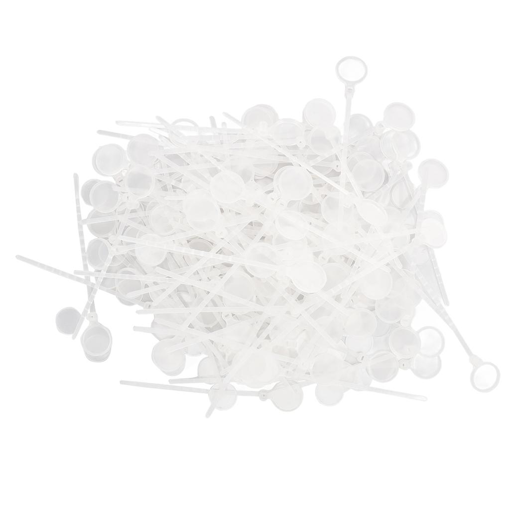 100pcs Poultry Leg Bands Disposable Poultry Leg Ties with Tag Covers for Chicken Duck Goose Pigeons