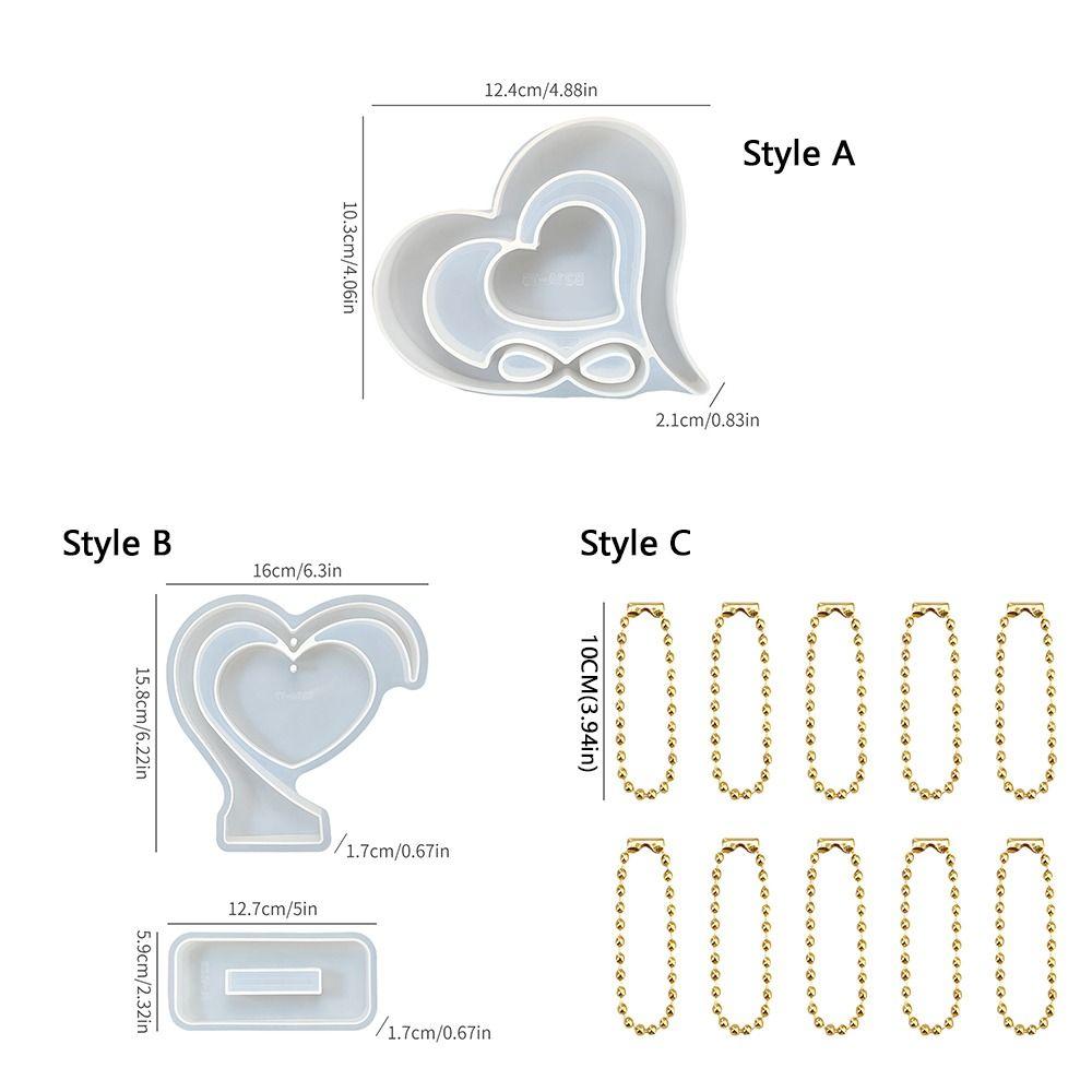 Non-Stick Heart-Shaped Frame Mold Reusable Do It Yourself Interlocking Picture Frame Elegant Flexible Love Heart Photo Frame
