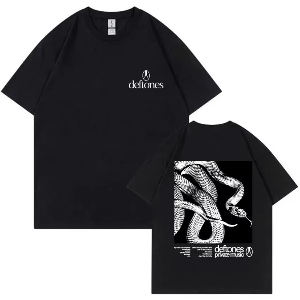 

Музыкальная группа Deftones Частная Музыка Змея Графический Дизайн Футболки Мужчины Женщины Одежда Хэви-метал Оверсайз Футболка с Коротким Рукавом S разноцветный