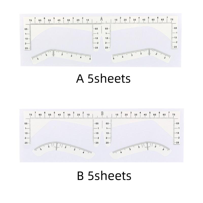 Adhesive, Microblading, Tattoo, Eyebrow Measurement Tools for Permanent Makeup Supply Disposable Eyebrow Ruler Sticker