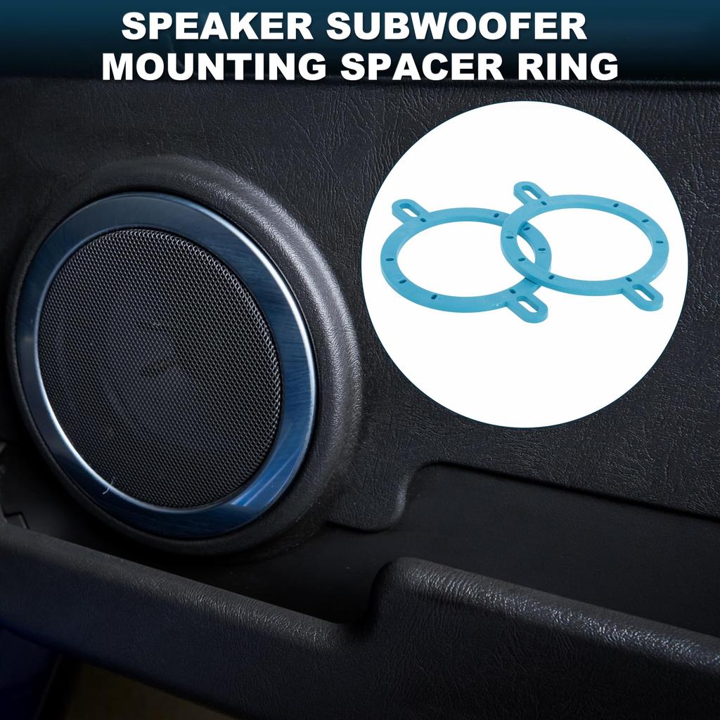 TUCKBOLD Auto Boot Wohnmobil Lautsprecher Distanzring Mitteltöner Lautsprecher Distanzadapter Wasserdicht Blau 2 Stück ABS
