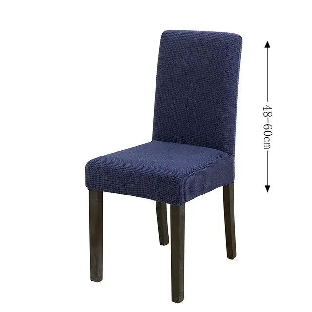 1/2/3/5/4/6pcs Waterproof Jacquard Adjustable Chair Cover 2024 Solid Luxury Dining Table Chair Cover for Home Dining Room