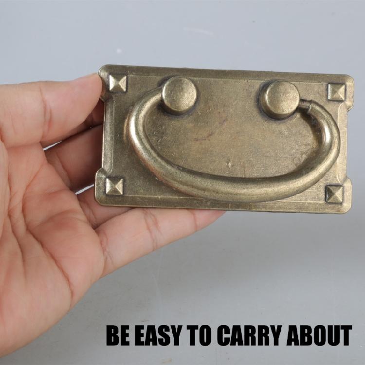 2Pcs Furniture Drawer Decorative Handle Zinc Alloy Dressers Knob Vintage Cabinet Pull Rings Hardware Easy To Install
