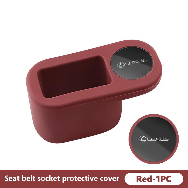 For Lexus TPE Car Seat Belt Socket Protective Cover Interior Accessories IS350 ES350 IS250 IS460 IS220h IS300 LX570 UX250h