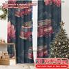 2D Flat Printing  2pcs Firetruck Frenzy Creative Chic Curtains Semi-Sheer Curtains Decorations Outdoor Decorative for Living