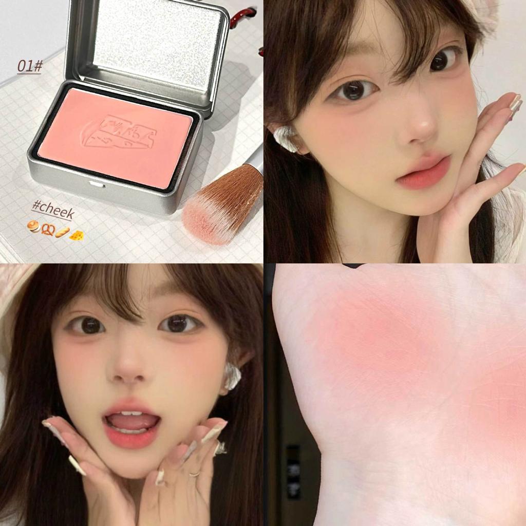 Peninsula Iron Box Blush 4 Colors Drunken Rose Cheek Blusher Powder Matte Apricot Rouge Contour Palette Natural Face Makeup