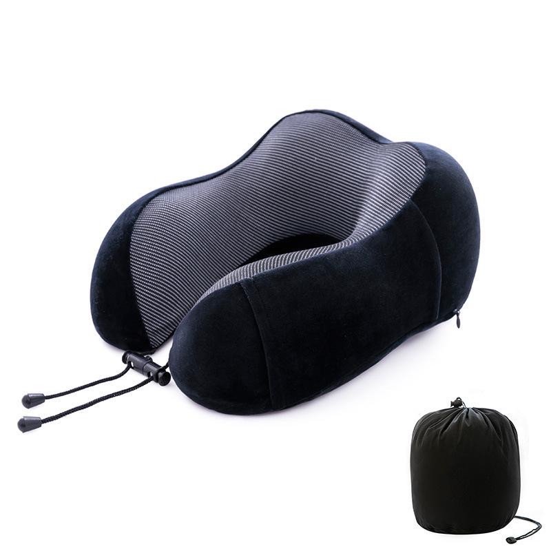 Cuscino Supporto Collo in Memory Foam Magnetico a Forma di Gobba di Cammello - Forma a U, Cuscino da Viaggio Portatile per la Protezione Cervicale