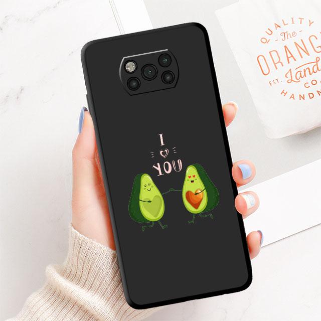 

Avocado Aesthetic Cover Soft Case for Xiaomi Poco X4 F3 GT F4 M4 5G M3 X3 Pro F1 C40 X3 NFC X4 Pro M3 Pro X4 GT Black Xiaomi Poco C40