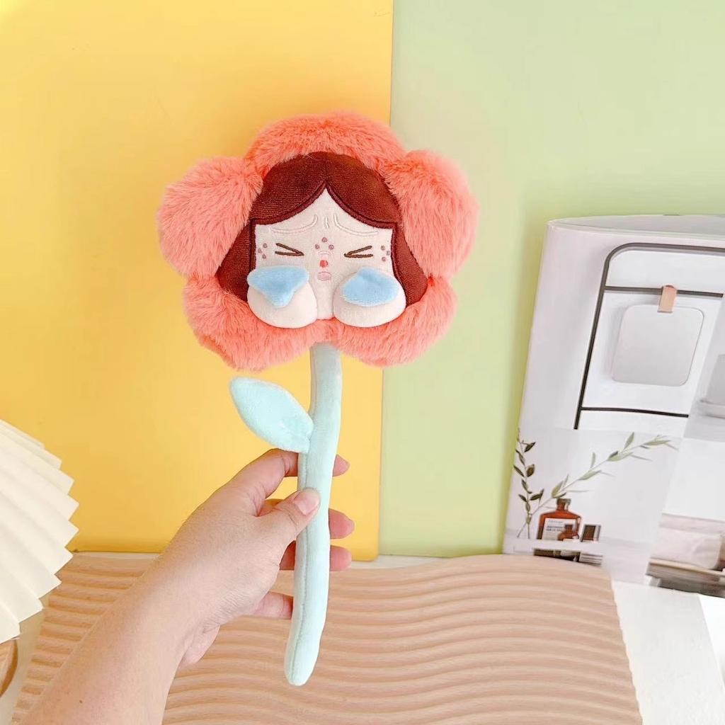 Sunflower Plush Toy Bouquet, 30cm Happy Flower Plush with Doll, Unique Gift for Girls Women, Cute Decoration for Room Birthday Valentine's