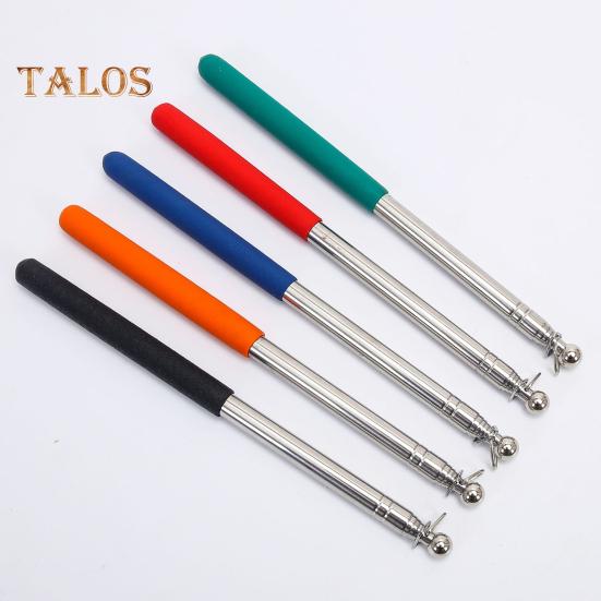 1,2/1,6 m Teleskop-Tourguide-Fahnenmast mit rutschfestem Griff, robuster, ausziehbarer Edelstahl-Fahnenmast für Lehrer, Zeigerbanner, Handfahnenmast