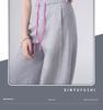 Women's High-Waisted Wide Leg Sweatpants - Korean Style, Spring/Summer 2026, Solid Color, Slimming Curve Design