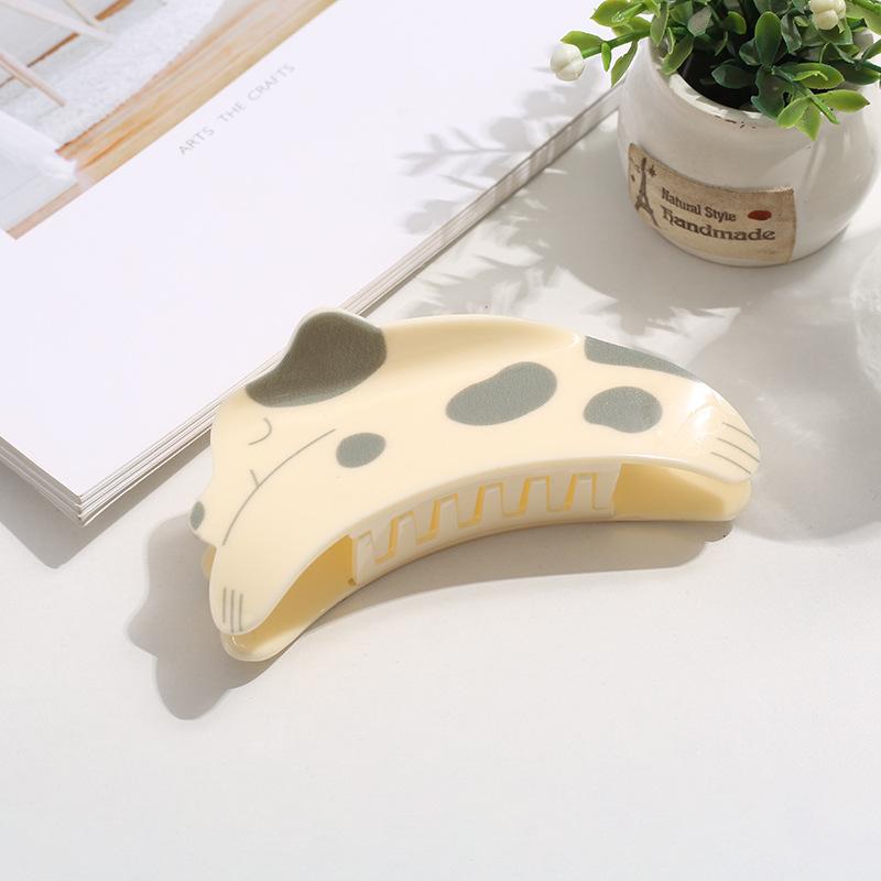 

1pc cute dog hair clip back of the head half-up shark clip spotted dog with a sense of three-dimensional fun animal hair clip